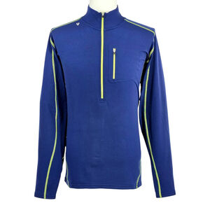 Gorpcore Stoic Base Layer Mens XL Navy Quarter Zip Hiking Trail Pullover